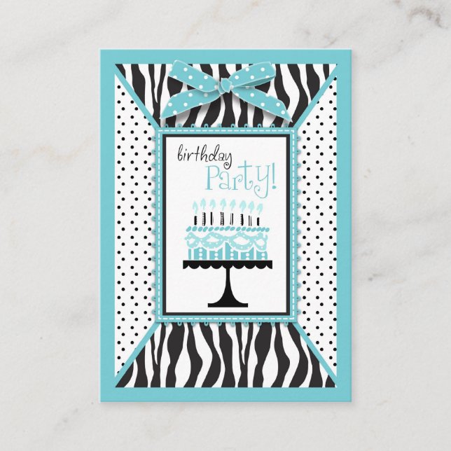 D'accompagnement Carte de rappel EB Wild Birthday Cake (Devant)