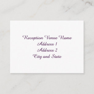 D'accompagnement Carte de réception