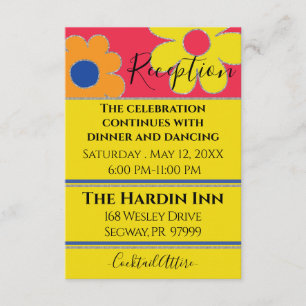 D'accompagnement Carte de réception Bat mitzvah BM Bar Mitzvah Flow