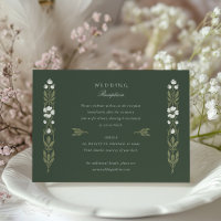 Carte de réception de mariage Art Nouveau Elégance