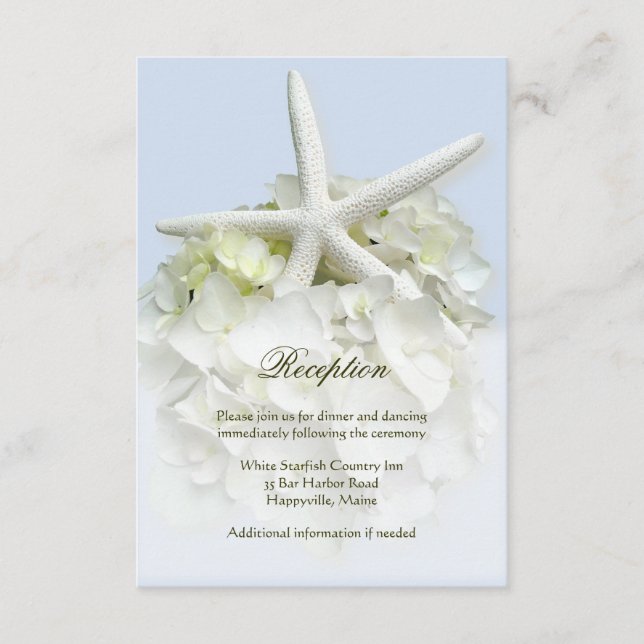 D'accompagnement Carte de réception de mariage de jardin en bord de (Devant)