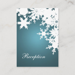 D'accompagnement Carte de réception de mariage d'hiver