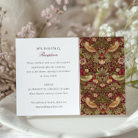 Carte de réception de mariage du voleur de fraises