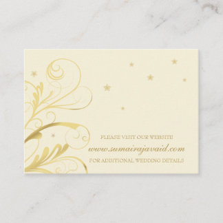 D'accompagnement Carte de réception de mariage élégant floral torse