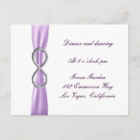 Carte de réception de mariage Lavender Infinity