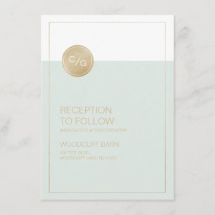 D'accompagnement Carte de réception de mariage moderne modifiable e