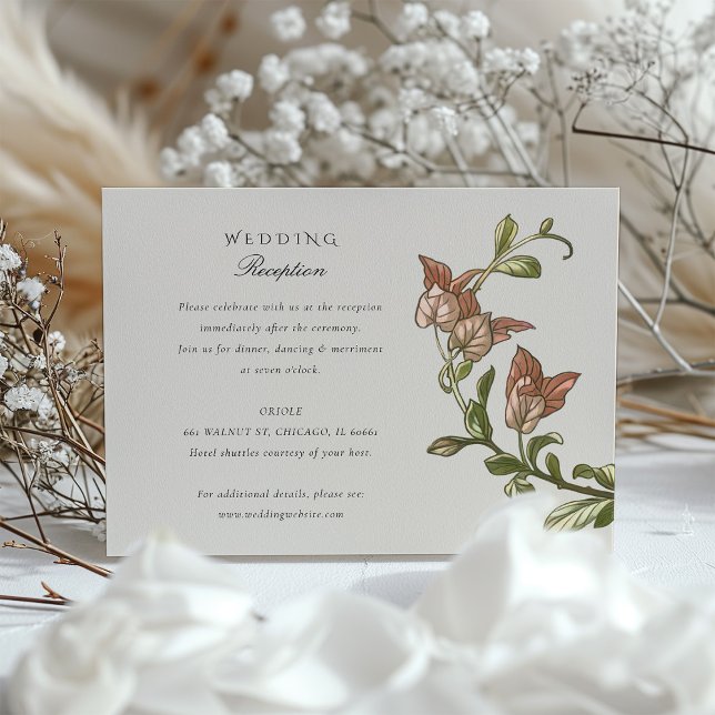 D'accompagnement Carte de réception de mariage pour perroquets d'él (Créateur téléchargé)