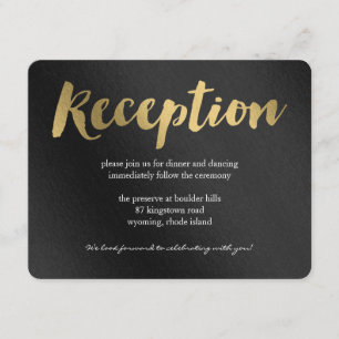 D'accompagnement Carte de réception de mariage Shining Promise
