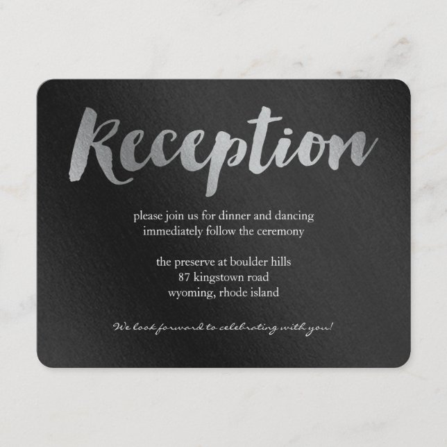 D'accompagnement Carte de réception de mariage Shining Promise (Devant)