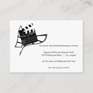 D'accompagnement Carte de réception de mariage Silhouette à thème c