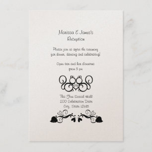 D'accompagnement Carte de réception de mariage Squirrel Love