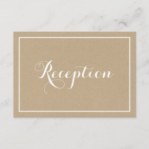 D'accompagnement Carte de réception de script de typographie Vintag