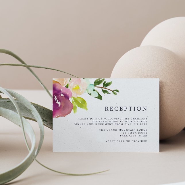 D'accompagnement Carte de réception en fleur vive (Créateur téléchargé)