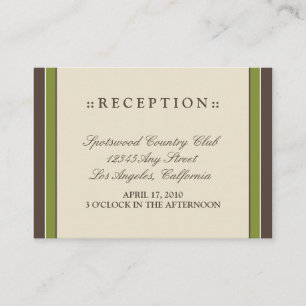 D'accompagnement :: Carte de réception simple 3,5 po x 2,5 po