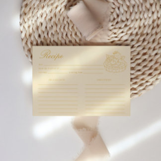D'accompagnement Carte de recette de Baby Shower pour le thé de l'a
