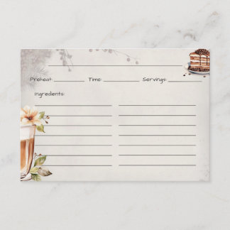 D'accompagnement Carte de recette de base française rôtie