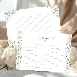 D'accompagnement Carte de recette de douche de mariée florale moder