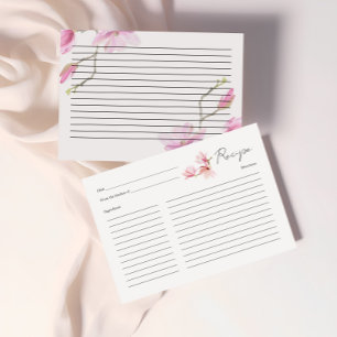 D'accompagnement Carte de recette de douche de mariée Magnolia roma