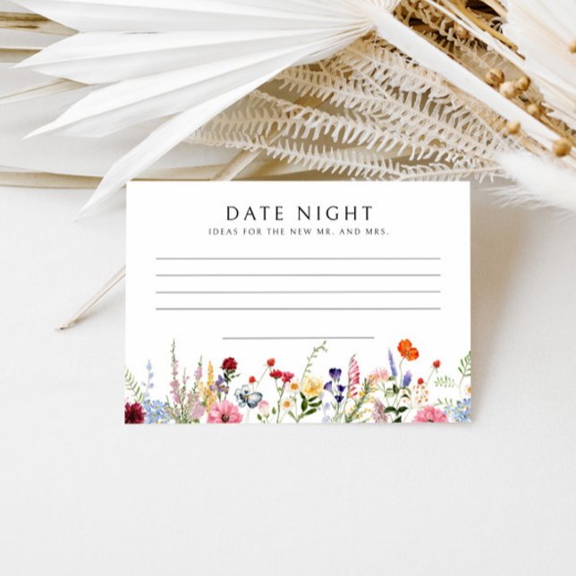 D'accompagnement Carte de recette de Fête des mariées Fleur sauvage (Créateur téléchargé)