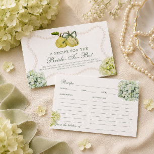 D'accompagnement Carte de recette de la mariée Hydrangea Paire de P