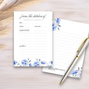 D'accompagnement Carte de recette de mariage floral Something Blue