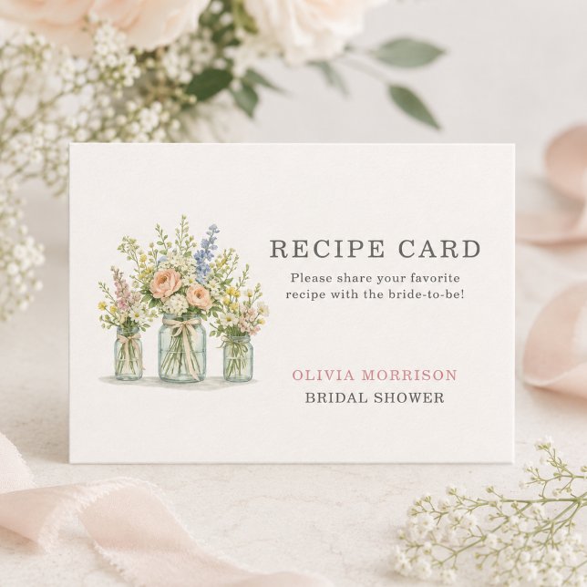 D'accompagnement Carte de recette de pot floral Frais du Marché (Créateur téléchargé)
