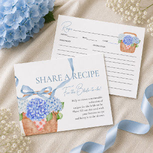 D'accompagnement Carte de recette d'hortensia bleu Fresh Off The Ma
