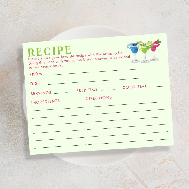 D'accompagnement Carte de recette recto-verso Margs & Matrimony (Créateur téléchargé)
