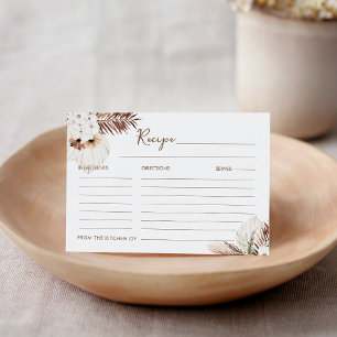 D'accompagnement Carte de recette SIERRA Bohemian Pampas