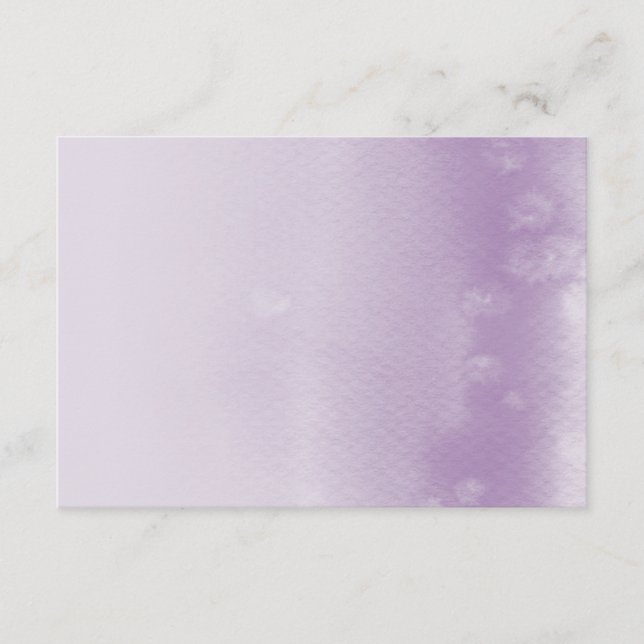 D'accompagnement CARTE DE REGISTRE :: aquarelle violet ombre (Devant)