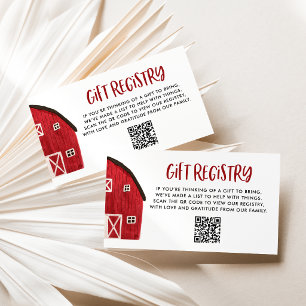 D'accompagnement Carte de registre de bébé avec code QR pour Baby S