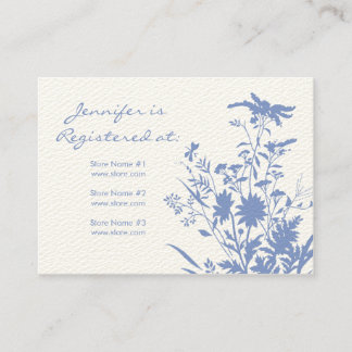 D'accompagnement Carte de registre fleur sauvage