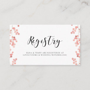 D'accompagnement Carte de registre mariage d'aquarelle rose