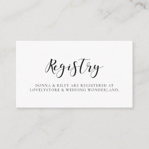 D'accompagnement Carte de registre mariage design élégant