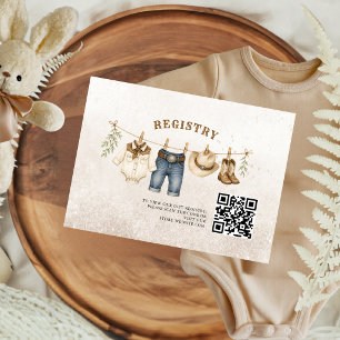 D'accompagnement Carte de registre Our Little Cowboy est en route