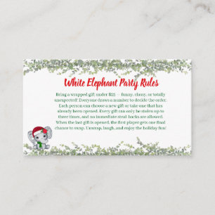 D'accompagnement Carte de règles de la fête de l'éléphant blanc D