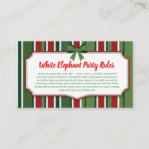 D'accompagnement Carte de règles de la fête de l'éléphant blanc D