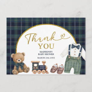 D'accompagnement Carte de remerciement pour Baby Shower de petit ge