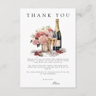 D'accompagnement Carte de remerciements Fête des mariées Brunch & B