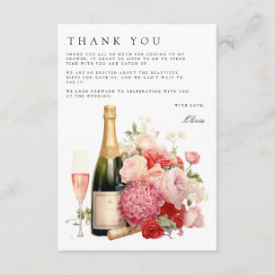 D'accompagnement Carte de remerciements Fête des mariées Brunch & B