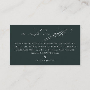 D'accompagnement Carte de Remerciements pour les Cadeaux de Mariage