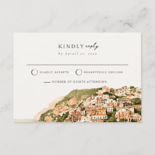 D'accompagnement Carte de réponse à retourner à Positano Amalfi Coa