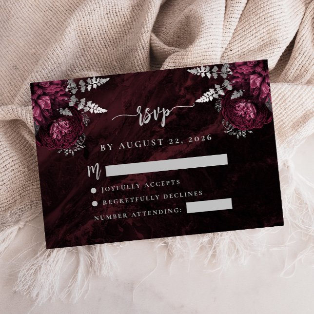 D'accompagnement Carte de réponse de mariage à l'écriture de l'agat (Créateur téléchargé)