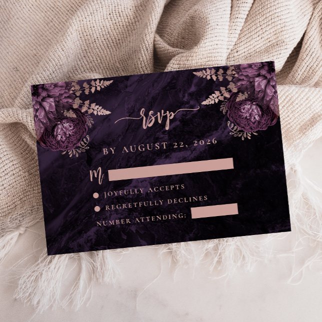D'accompagnement Carte de réponse de mariage à l'écriture de l'agat (Créateur téléchargé)