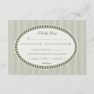 D'accompagnement Carte de réponse de mariage à motif harlequin rayé