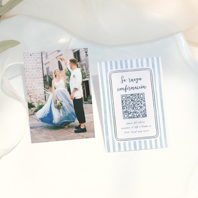 D'accompagnement Carte de réponse de mariage espagnol fantaisiste r (Créateur téléchargé)