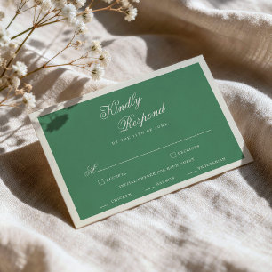 D'accompagnement Carte de réponse de mariage préppy Tennis Club Gre