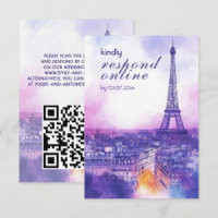 Carte de réponse en ligne Amour Éternel