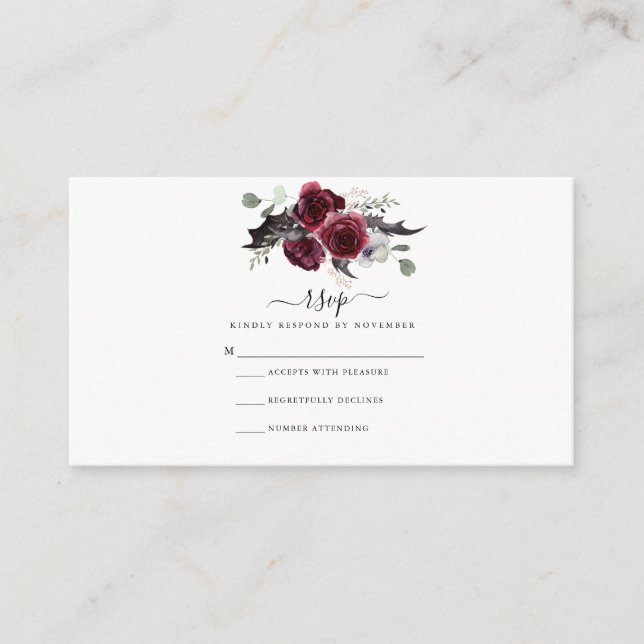 D'accompagnement Carte de réponse Halloween (Devant)