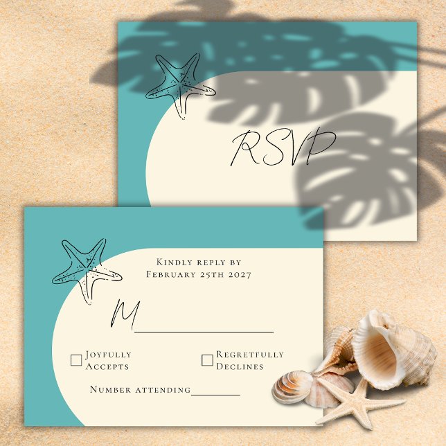 D'accompagnement Carte de réponse incluse pour un mariage minimalis (Créateur téléchargé)